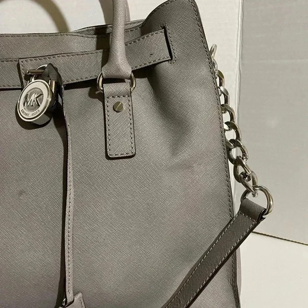 Michael kors grey saffiano leather tote bag - Picture 11 of 14